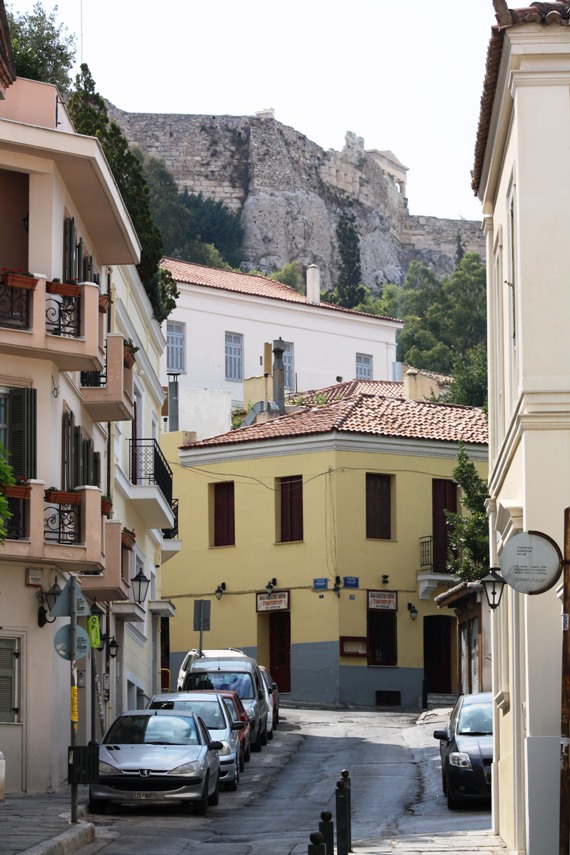 Backstreet Athens below the Acropolis