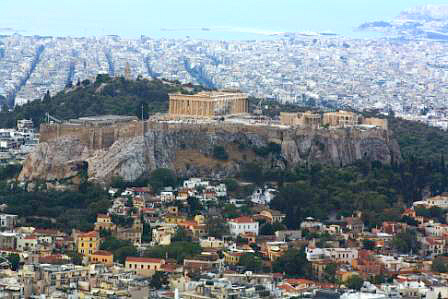 Acropolis from Lycabettus Hill, Athens