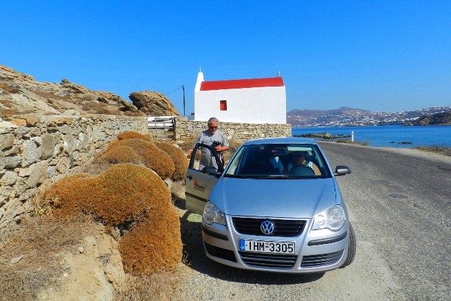 Mykonos countryside, photo stop