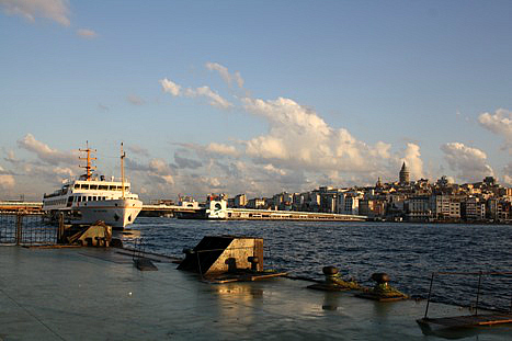 Dawn in Istanbul at the waterfront
